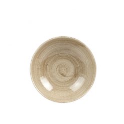 Stonecast Patina Antique Taupe Coupe Bowl 7.25 inch