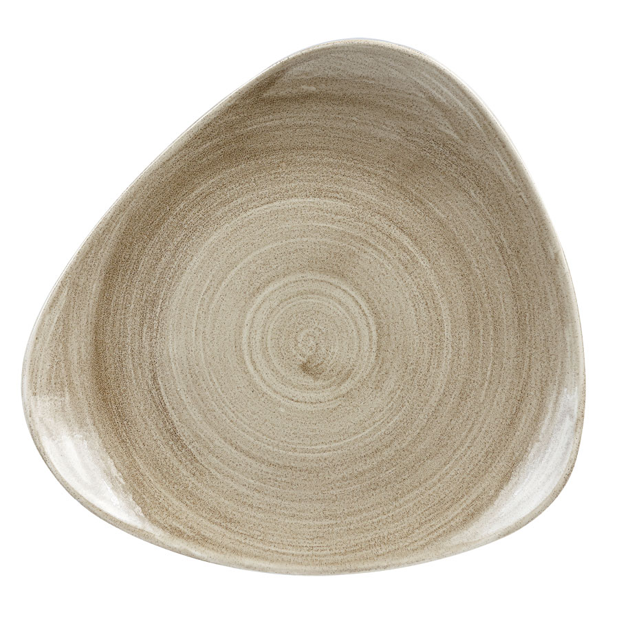 Patina Antique Taupe Triangle Plate 12 Patina Antique Taupe Triangle Plate 12.25 inch