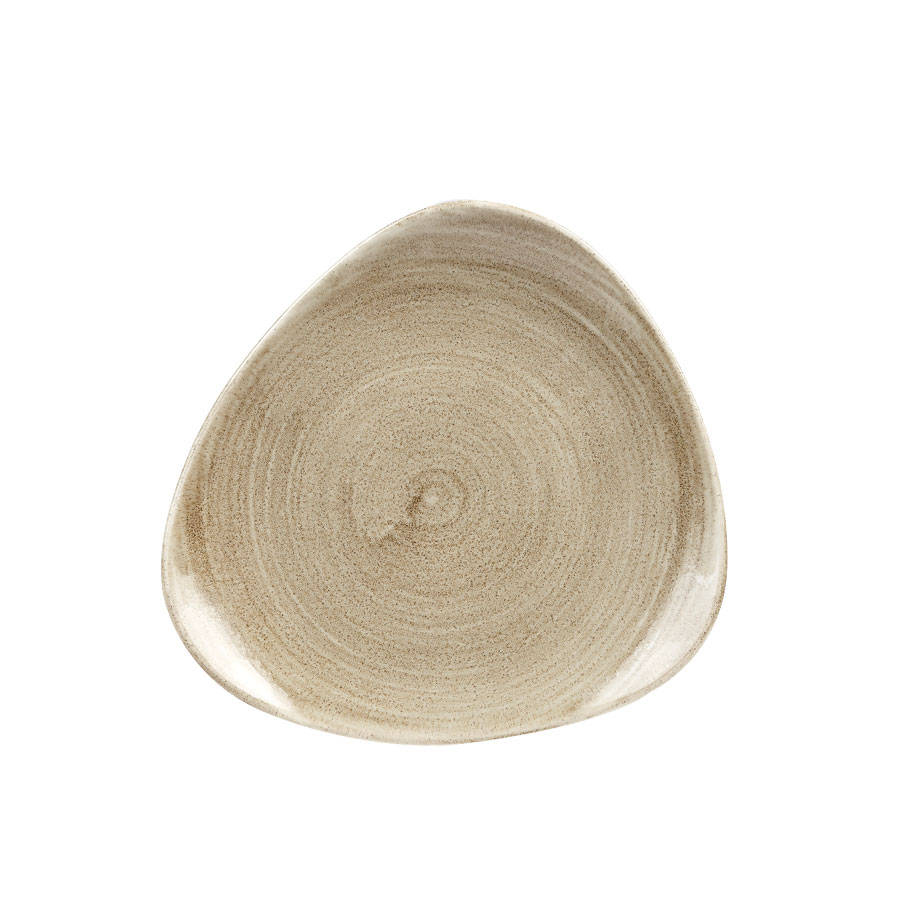 Patina Antique Taupe Triangle Plate 7 Patina Antique Taupe Triangle Plate 7.75 inch