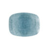 Raku Topaz Blue Chefs' Oblong Plate No. 7