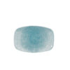 Raku Topaz Blue Chefs' Oblong Plate No. 6