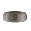 Raku Quartz Black Chefs' Oblong Plate No. 2