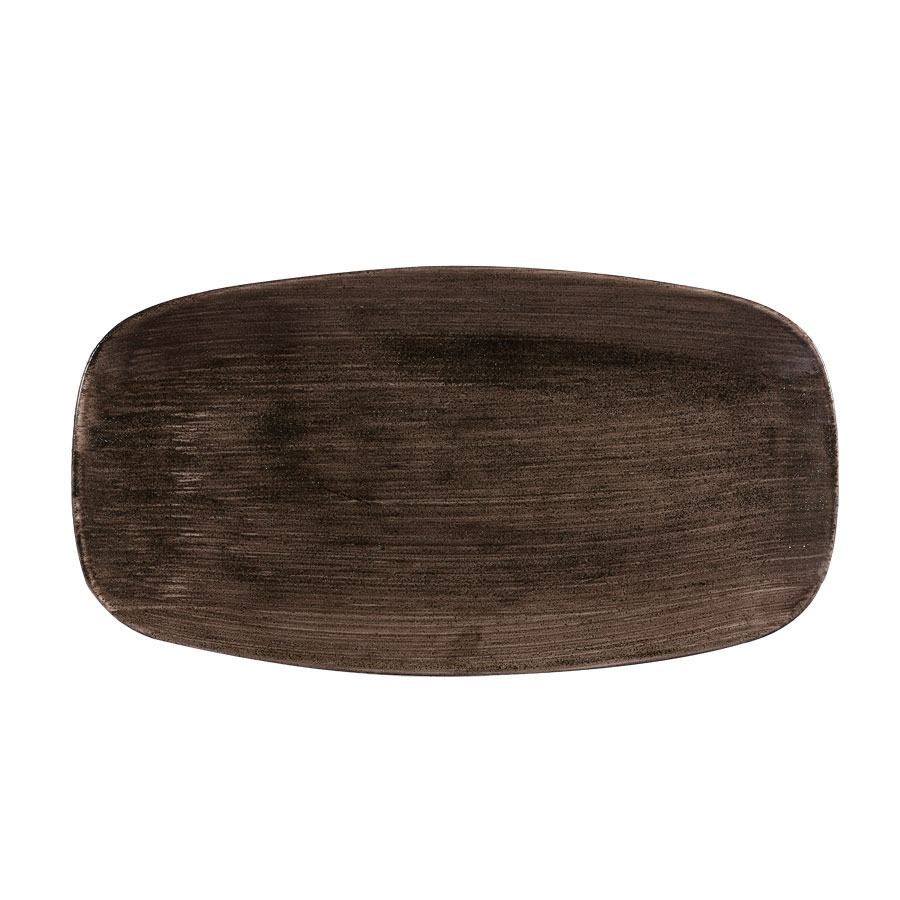Stonecast Patina Iron Black Chefs' Oblong Plate No Stonecast Patina Iron Black Chefs' Oblong Plate No.3
