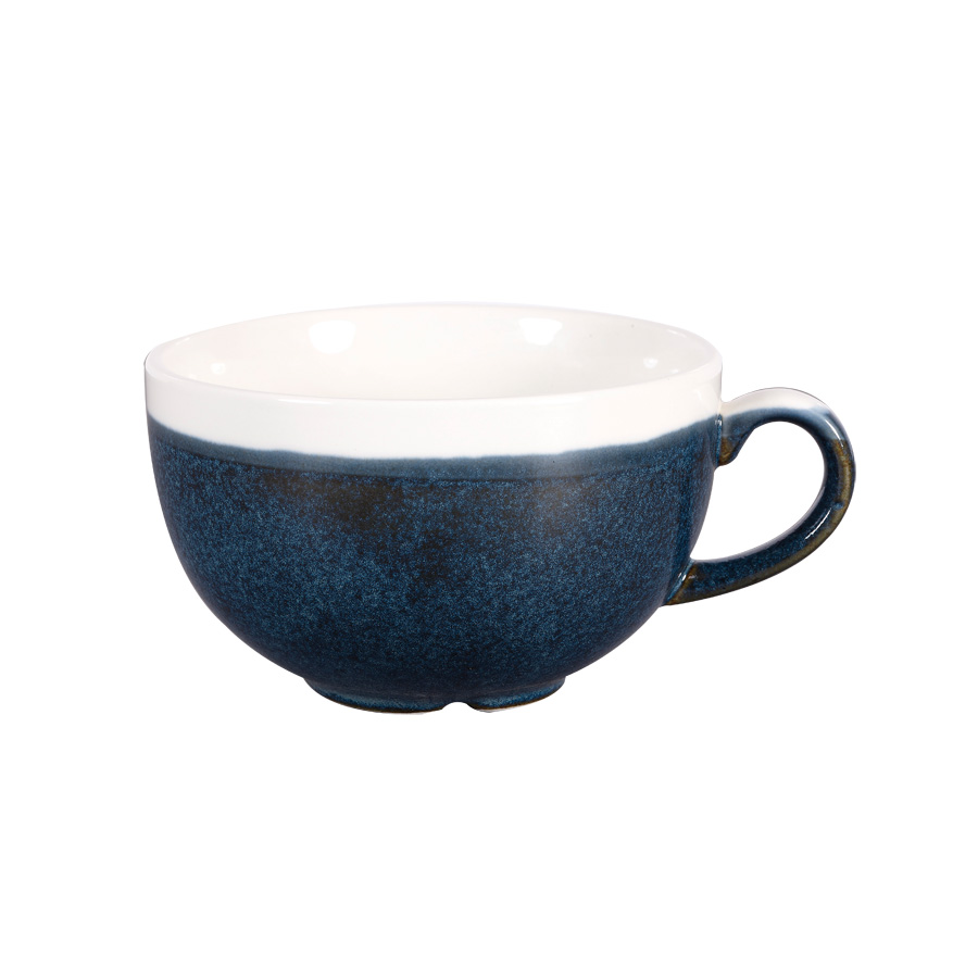 Monochrome Sapphire Blue Cappuccino Cup 8oz 1 Monochrome Sapphire Blue Cappuccino Cup 8oz