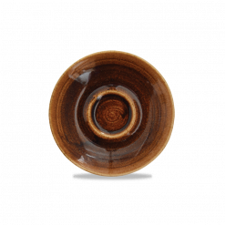 Monochrome Vintage Copper Espresso Saucer 4 1/2 inch