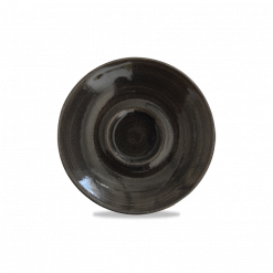 Monochrome Iron Black Cappuccino Saucer 6 1/4 inch