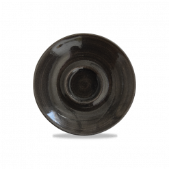 Monochrome Iron Black Espresso Saucer 4 1/2 inch