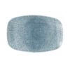 Raku Topaz Blue Chefs' Oblong Plate No. 8