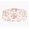 Toile Cranberry Toile Chefs' Oblong Plate No. 4
