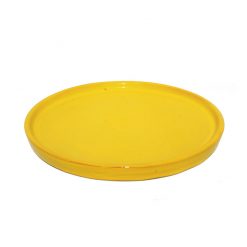 Colourful Terracotta Round 25cm Platter Yellow