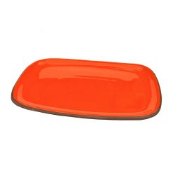 37cm x 27cm Rectangular Platter Tangerine