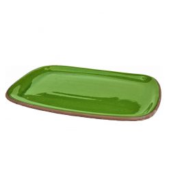 37cm x 27cm Rectangular Platter Green