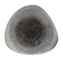 Quartz Black TriangleShallow Bowl 9.4 X 6.15 inch