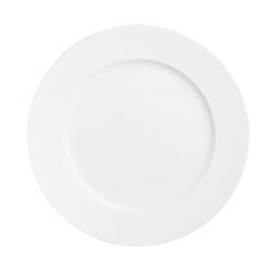 Olea White Plate Classic Wide Rim 25.5cm