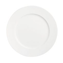 Olea White Plate Classic Wide Rim 25.5cm