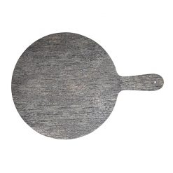 Plastic Distressed Wood Round Paddle 12.5 Inch