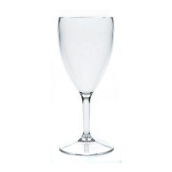 Diamond Wine Glass 9oz Lined 175ml Poly