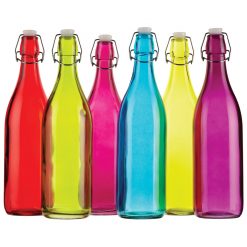 Colourworks Coloured 1 Litre Glass Bottles