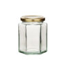 Hexagonal Jar with Twist-off Lid 340ml 12oz