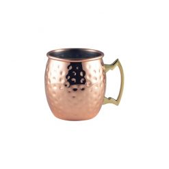Barrel Copper Mug 40cl/14oz Hammered
