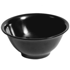 Valencia Bowl Black Melamine Round 28cm 3.5kg