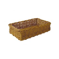 Display Basket Brown Wicker 40 x 25 x 10cm