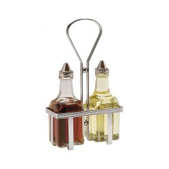 Oil & Vinegar Clear Glass & Stainless Steel