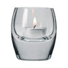 Bullet Tealight Holder Clear Glass 8cm High
