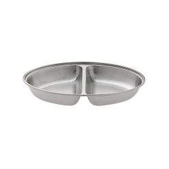 Serving Dish Two Comp S/S Oval 20 x 14 x 4cm