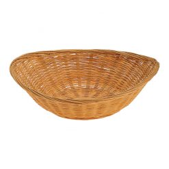 Basket Brown Wooden Oval 23 x 18cm