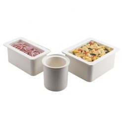 Coldfest Crock White Oblong 1/2 Size Gastronorm