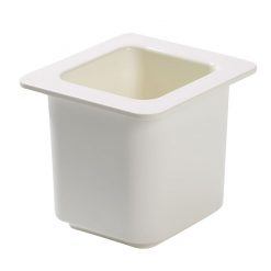 Coldfest Crock White Oblong 1/6 Size Gastronorm