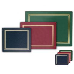 Coaster Green Melamine & Cork Oblong 9 x 11cm