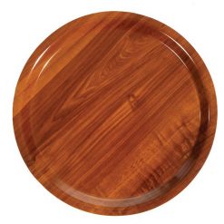 Laminated Walnut Tray Round 32cm