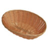 Basket Brown Polywicker Oval 23cm
