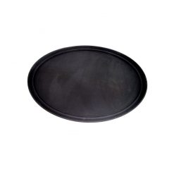 Black Tray Oval 68.5 x 56cm Anti Slip