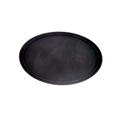 Black Tray Oval 68 x 56cm Anti Slip