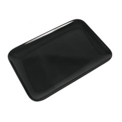 Tray Black Melamine Oblong 20 x 29cm