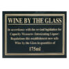 Sign - Wine By The Glass 175ml