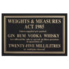 Sign - Weights & Measure 35ml