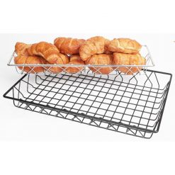Display Basket Chrome Oblong 45 x 30 x 5cm