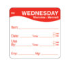 Daymark label Wednesday Removable Square 5.1cm