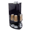 Coffee Cups & Lids Stand Acrylic Black