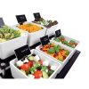 Salad Bar Station Acrylic Black