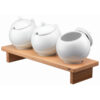 Small Bowl Stand Beechwood 3 x 0.5ltr