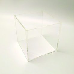 Clear Acrylic 5 Sided Display Cube 15 x 15cm