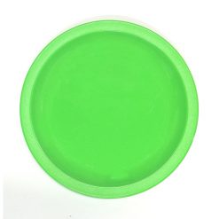 Plate Narrow Rim Lime Green 23cm Polycarbonate