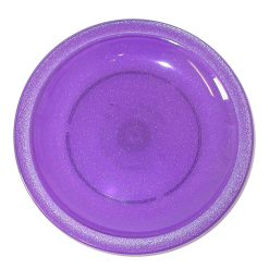 Plate Narrow Rim Purple Sparkle 23cm Polycarb