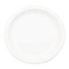Plate Narrow Rim White 23cm Polycarbonate