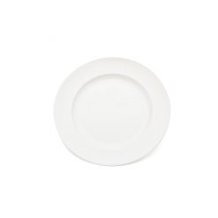 Plate Broad Rim White 21.5cm Polycarbonate